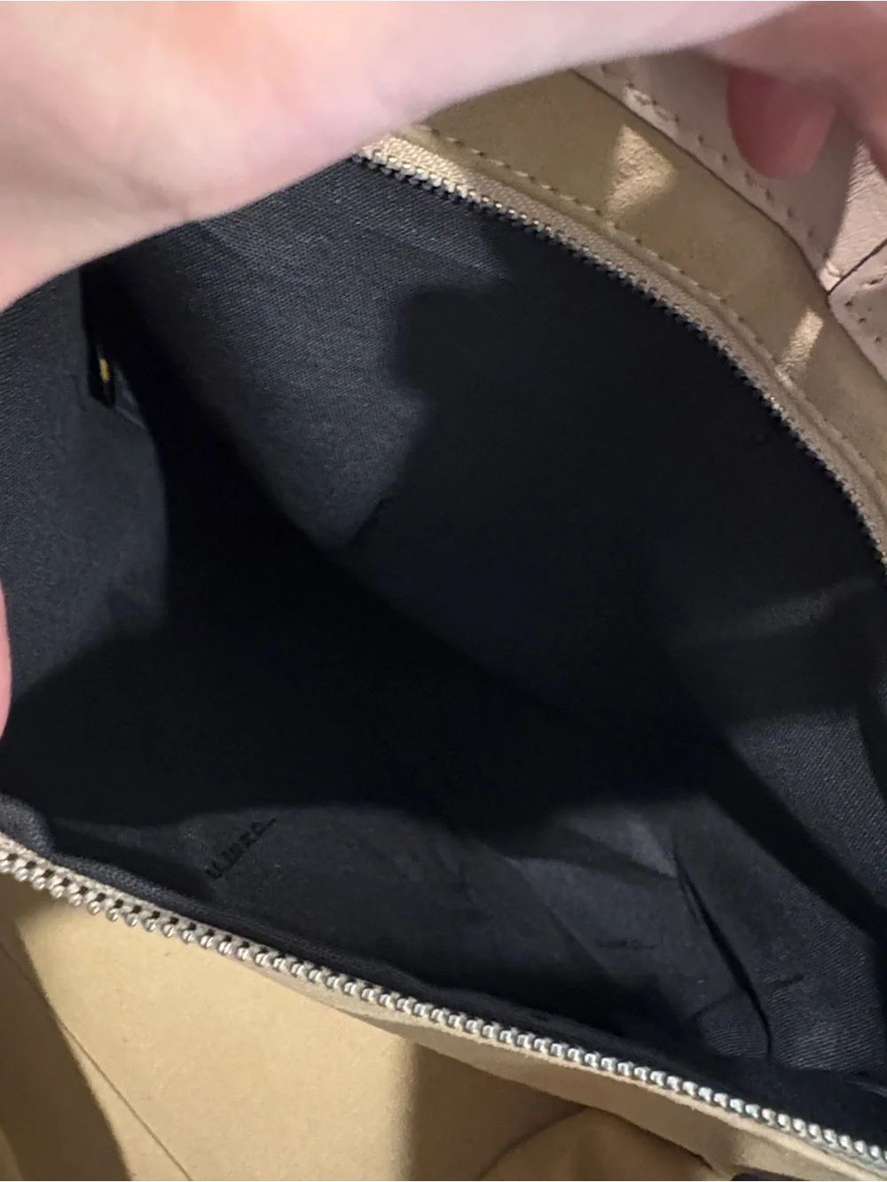 Fendi 3Jours Nude Silver Tote Leather Hand Bag
